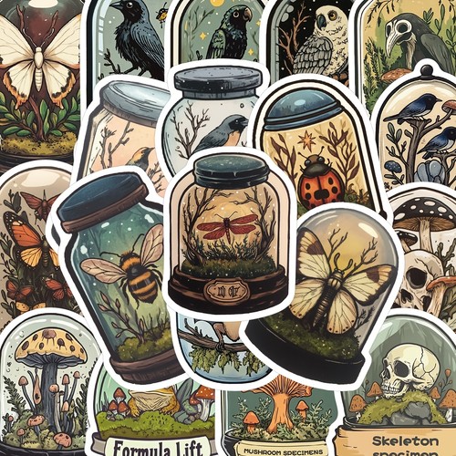 50x insekten sticker - 50x,