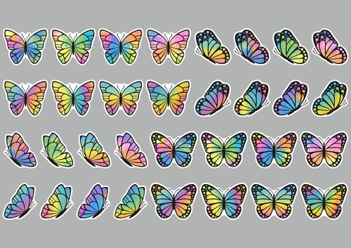 Sticker schmetterling - 32,