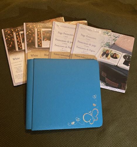 Creative memories album - memories, blau