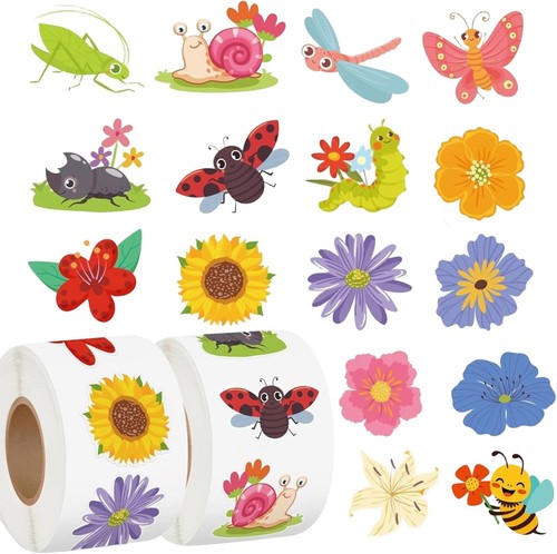 1000er papier sticker - sticker, blumen