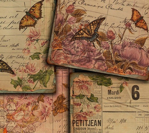 Scrapbooking papier - a4,