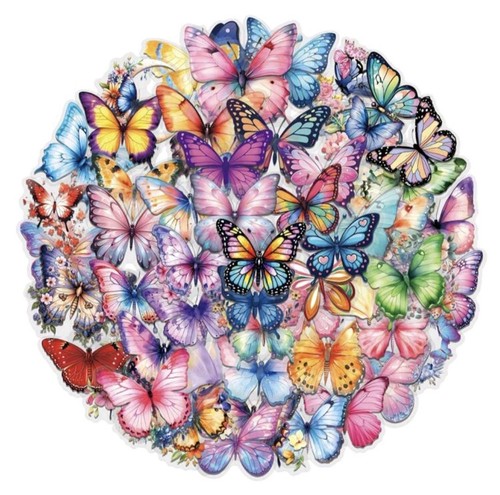 60x schmetterling sticker set - sticker,