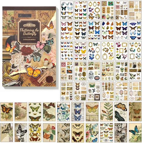 Vintage scrapbook set blatt - scrapbook,