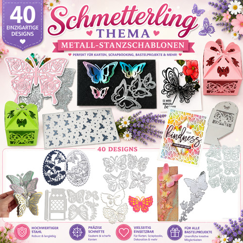 Schmetterling metall stencil - schmetterling,